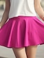 billige shorts og nederdele-Dame A-linje Polyester Vin Lys pink Navyblå Marineblå Nederdele Drapering Daglig En Størrelse