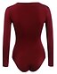 cheap Women&#039;s Jumpsuits &amp; Rompers-Women&#039;s Solid Casual Slim Jumpsuits,Simple Round Neck Long Sleeve
