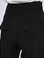 abordables Pantalons Femme-Femme Classique &amp; Intemporel Ample / Jeans Pantalon - Couleur unie Style classique Noir L
