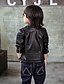 preiswerte Oberbekleidung-Jungen Anzug &amp; Blazer Jacke &amp; Mantel Langarm Einfarbig Zum Kleid PU Casual 3D-gedruckte Grafik