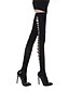 cheap Socks &amp; Tights-Women&#039;s Thin Stockings - Jacquard Black One-Size