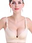 cheap Bras-3/4 cup Bras,Push-up Underwire Bra Double Strap Adjustable Nylon