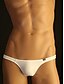 abordables Sous-vêtements exotiques homme-Homme Slips Couleur Pleine Taille basse Blanche Noir Gris M L XL