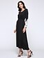 cheap Women&#039;s Dresses-Women&#039;s Little Black / Swing Dress - Patchwork Lace Maxi