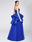 cheap Special Occasion Dresses-A-Line Sweetheart Neckline Floor Length Tulle Sparkle &amp; Shine Prom / Formal Evening Dress with Lace by TS Couture®