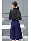 cheap Women&#039;s Tops-Women&#039;s Work Sophisticated Spring Set,Striped Stand ¾ Sleeve Polyester Medium