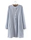 preiswerte Blusen und Hemden für Damen-Damen Gestreift - Street Schick Baumwolle Hemd Gespleisst