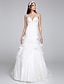 Χαμηλού Κόστους Νυφικά Φορέματα-Φορεματα για γαμο Ίσια Γραμμή Βυθίζοντας το λαιμό Αμάνικο Ουρά μέτριου μήκους Δαντέλα Νυφικά φορέματα Με Δαντέλα Λουλούδι 2023
