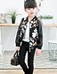 cheap Outerwear-Girls&#039; Jacket &amp; Coat Long Sleeve Floral Floral PU Casual Daily 3D Printed Graphic
