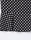 cheap Plus Size Bottoms-Women&#039;s Daily Trumpet / Mermaid Skirts - Polka Dot Ruffle Black M L XL