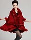 cheap Women&#039;s Sweaters-Women&#039;s Party Vintage Patchwork Long Sleeve Long Cloak / Capes Sweater Jumper, V Neck Spring / Fall / Winter Wool Wine / Black / Red