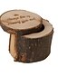 זול קופסאות למתנות ומזכרות-עגול / ריבוע / צילינדר עץ מחזיק לטובת עם הדפסה קופסאות קישוט / קופסאות מתנה - 1