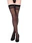 abordables Meia &amp; Meia-Calça-Women&#039;s Thin Stockings - Jacquard Black One-Size