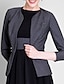 זול שמלות לאם הכלה-גזרת A שמלה לאם הכלה  שמלה הניתנת להמרה עם תכשיטים באורך הקרסול ג&#039;רסי פוליאסטר שרוול 4\3 עם סרט קפלים 2021