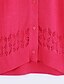 olcso Női pulóverek-Női Kivágott Egyszínű Hosszú ujj Hosszú Kardigán, V-alakú Ősz Gyapjú Fekete / Rózsaszín / Sötétrózsaszín M / L / XL