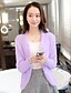 cheap Women&#039;s Sweaters-Women&#039;s Going out Cute Regular Cardigan,Solid Pink / White / Gray / Purple V Neck Long Sleeve Wool Spring / Fall Medium