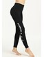 baratos Leggings de mulher-Feminino Cor Única Legging,Poliéster