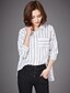cheap Women&#039;s Blouses &amp; Shirts-Street chic Shirt - Striped Shirt Collar
