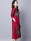 halpa Naisten mekot-Naisten Kineseria Löysä Mekko - Painettu Midi