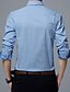 cheap Men&#039;s Shirts-Men&#039;s Solid Casual / Work / Formal / Plus Size ShirtCotton / Polyester Long Sleeve Black / Blue / Red / White