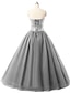 cheap Special Occasion Dresses-Ball Gown Sweetheart Neckline Floor Length Tulle Sparkle &amp; Shine Formal Evening Dress 2020 with Sequin / Crystals