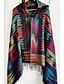 voordelige Damessjaals en -wikkeldoeken-Dames Vintage Jacquard Rechthoekig - / Koffiebruin / Geel / Rood / Blauw / Paars