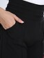 Χαμηλού Κόστους Γυναικεία Παντελόνια-Γυναικεία Κλασσικό &amp; Διαχρονικό Πλατύ Πόδι / Τζιν Παντελόνι - Συμπαγές Χρώμα Κλασσικό στυλ Μαύρο L