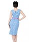 cheap Women&#039;s Dresses-Women&#039;s Vintage Bodycon Dress - Polka Dot Color Block Sweetheart