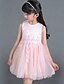 preiswerte Kleider-Mädchen Kleid-Lässig/Alltäglich einfarbig Baumwolle Sommer Rosa / Weiß