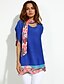 cheap Women&#039;s Blouses &amp; Shirts-Women&#039;s Street chic Blouse - Patchwork, Split