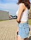 Χαμηλού Κόστους Γυναικεία Παντελόνια-Γυναικεία Παντελόνι Κομψό στυλ street Σορτσάκι Ανελαστικό Βαμβάκι