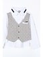 preiswerte T-Shirts &amp; Hemden für Jungen-Lässig / Alltäglich Hahnentrittmuster Baumwolle Anzug &amp; Blazer Weiß