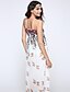 cheap Women&#039;s Dresses-Women&#039;s Swing Dress Sleeveless Floral Backless Summer Strapless Boho Beach White Black / Maxi
