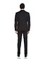 billige Tuxedo dragter-Smoking Skræddersyet Hakrevers Enkeltbrystet med én knap Uldblanding / Viskose / Polyester / rayon (T / R) Ensfarvet / Smokinger