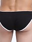 cheap Men&#039;s Briefs Underwear-Men&#039;s Shorties &amp; Boyshorts Panties Patchwork Natural Black Purple Red S M L