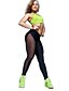 cheap Leggings-Women Cross - spliced Legging,Mesh / Polyester