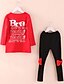 cheap Sets-Girls&#039; 3D Print Clothing Set Long Sleeve Spring Fall Cartoon Cotton 6-12 Y Casual Daily