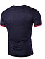 billige T-shirts og tanktops til mænd-Herre Ensfarvet T-shirt Daglig Sport Hvid / Sort / Navyblå / Mørkegrå / Lysegrå / Sommer / Kortærmet
