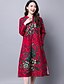 halpa Naisten mekot-Naisten Kineseria Löysä Mekko - Painettu Midi