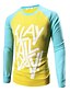 cheap Men&#039;s Tees &amp; Tank Tops-Men&#039;s Solid Colored T-shirt - Cotton Casual / Daily Yellow / Orange / Green / Spring / Fall / Long Sleeve