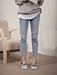 billige Kvindebukser-Kvinders Simpel Jeans Bukser Uelastisk Bomuld