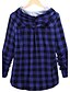 cheap Women&#039;s Jackets-Women&#039;s Daily Street chic Large Size Slim Spring Jackets Plaid Hooded Long Sleeve