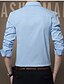 cheap Men&#039;s Shirts-Men&#039;s Solid Colored Shirt - Cotton Casual / Daily Work Plus Size Wine / White / Black / Blue / Dark Blue / Light Blue / Long Sleeve