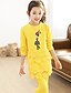 cheap Sets-Girls&#039; 3D Print Clothing Set Long Sleeve Spring Fall Cartoon Lace Cotton 6-12 Y Casual Daily