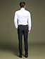 ieftine Pantaloni Chinos-Bărbați Costume Zvelt Afacere Mată Lungime totală Oficial Afaceri Casual Casual Chino Zvelt Negru Gri Inelastic / Muncă