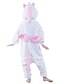 billige Kigurumi-pysjamas-Barne Kigurumi-pysjamas Enhjørning Dyremønster Lapper Onesie-pysjamas Pyjamas Polar Fleece Cosplay Til Gutter og jenter Jul Pysjamas med dyremotiv Ryggglidelås for toalett Tegnefilm