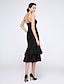 Χαμηλού Κόστους Φορέματα ειδικών περιστάσεων-Ίσια Γραμμή Με Κόσμημα Κάτω από το γόνατο Δαντέλα / Ζέρσεϊ Φόρεμα με Κουμπί / Δαντέλα με TS Couture®