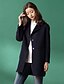 olcso Női kabátok és ballonkabátok-Klasszikus és időtálló Női Tömör szín,Művészeti stílus Klasszikus stílus