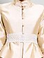 זול שמלות לאם הכלה-מעטפת \ עמוד צווארון גבוה באורך  הברך טפטה שמלה לאם הכלה  עם תחרה על ידי LAN TING BRIDE®