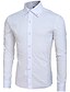 cheap Men&#039;s Shirts-Men&#039;s Plaid Shirt - Cotton Casual / Daily Work White / Black / Navy Blue / Long Sleeve